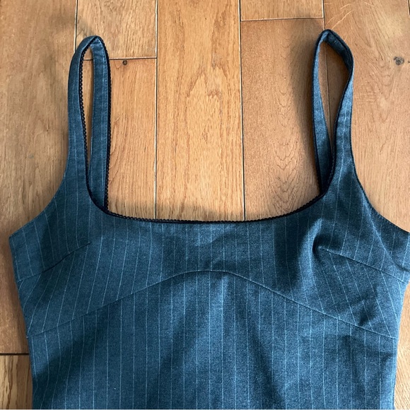 Zara Pinstripe Mini Dress - Picture 9 of 10